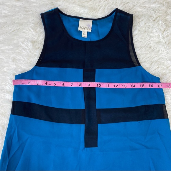 Nom de Plume Sleeveless Tunic Shift Dress Blue - Picture 7 of 9